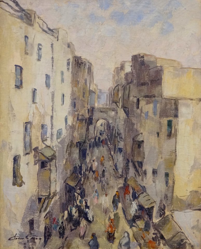 "Rue du Mellah à Mogador", Jean Lair. Musée du Louvre.