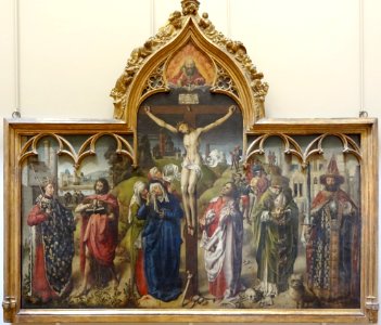 "La Crucifixion du Parlement de Paris", Maître de Dreux Bu…