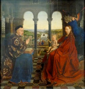"Le Chancelier Rolin en prière devant la Vierge", dit "La …