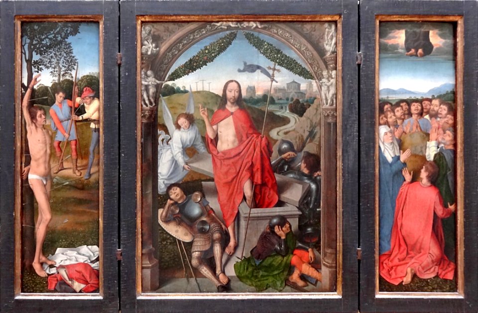 "Triptyque de la Résurrection du Christ", Hans Memling, pr…