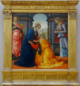 "La Visitation", Domenico Ghirlandaio, 1494. Musée du Louv…