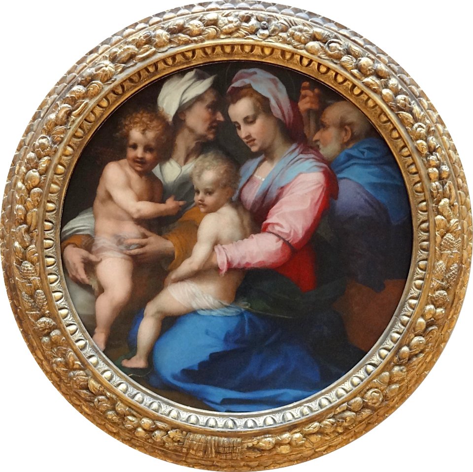 "La Vierge, l'enfant Jésus, saint Elisabeth et le petit sa…