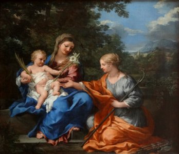 "La Vierge et l'Enfant avec sainte Martine", Pierre de Cor…. Free illustration for personal and commercial use.