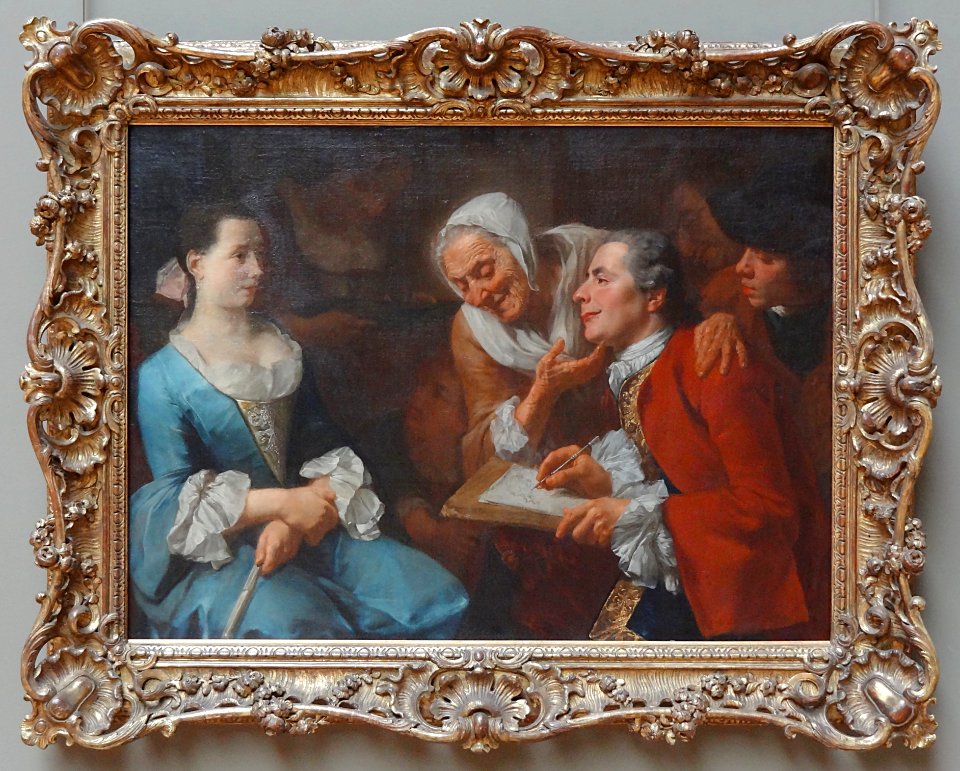 "La séance de portrait", Gaspare Traversi, 1754. Musée du …