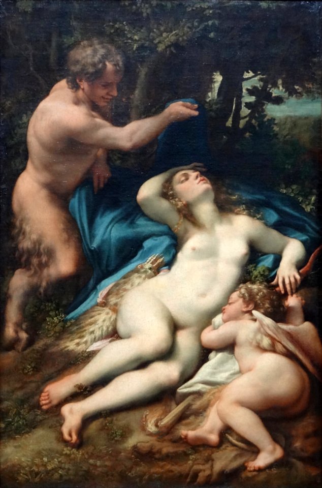 "Vénus et l'Amour découverts par un satyre", dit autrefois…