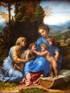 "La Vierge à l'Enfant, sainte Elisabeth et saine Jean enfa…. Free illustration for personal and commercial use.