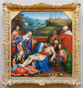 "La Déploration sur le Christ mort", Solario, vers 1509. M…. Free illustration for personal and commercial use.
