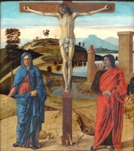 "Le Calvaire", Giovanni Bellini, vers 1465-1470. Musée du …. Free illustration for personal and commercial use.