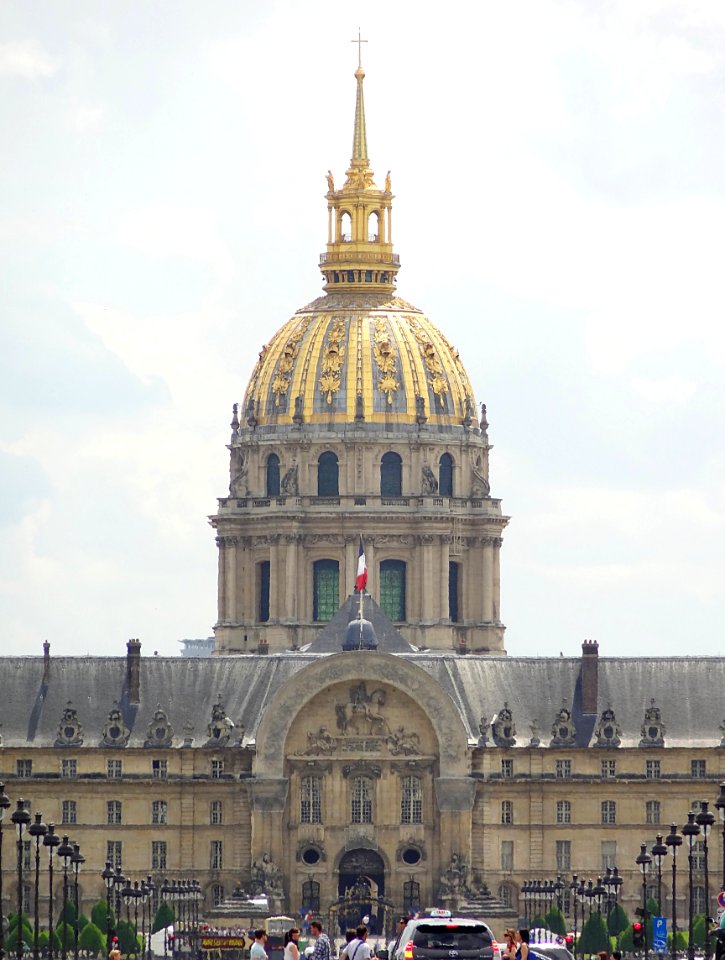 Le dôme de l'hôtel des Invalides, à Paris.