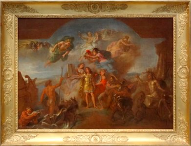 "Le roi arme sur terre et sur mer, 1672" (esquisse pour la…
