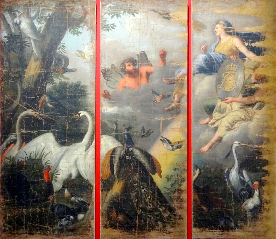 Trois éléments du carton de la tapisserie "L'Air", attribu…