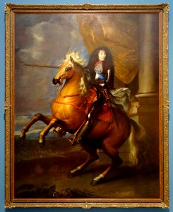 Portrait équestre de Louis XIV, Pierre Rabon d'après Charl…