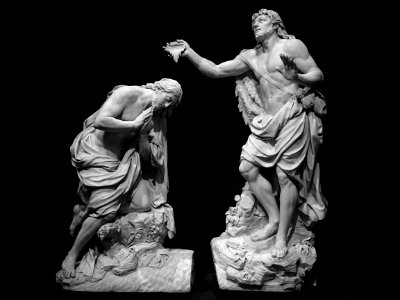 "Le Baptême du Christ", Jean-Baptiste Tuby, vers 1680. Lou…