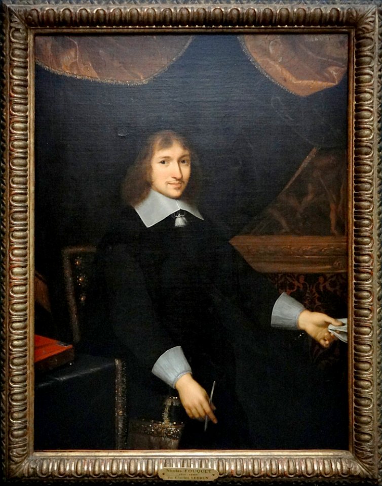 Portrait de Nicolas Fouquet attribué à Claude Lefèbvre, ve…
