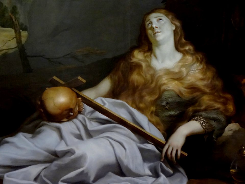 "Marie-Madeleine à la grotte de la Sainte-Baume" (détail),…