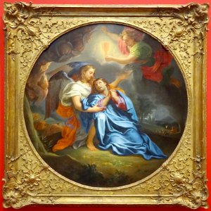"Le Christ au jardin des oliviers", Charles Le Brun (?) et…