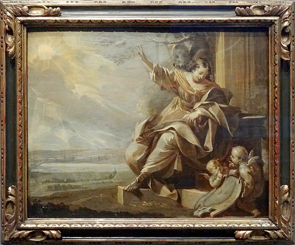 "Allégorie avec une femme et deux putti", Charles Le Brun,…