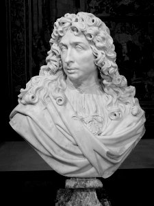 Buste de Charles Le Brun, Antoine Coysevox. Marbre, 1679.L…