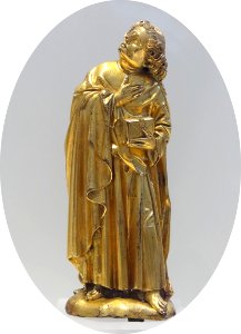Elément d'un retable représentant la Crucifixion : Saint J…