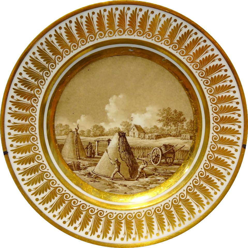Assiette d'un service à dessert, dit "Service encyclopédiq…