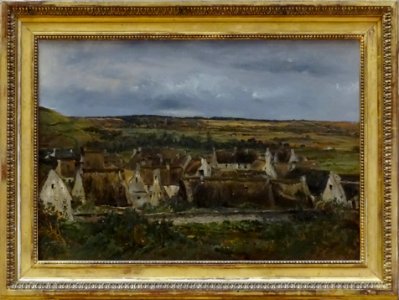 "Dernières maisons de Port-en-Bessin", Théodore Rousseau, …