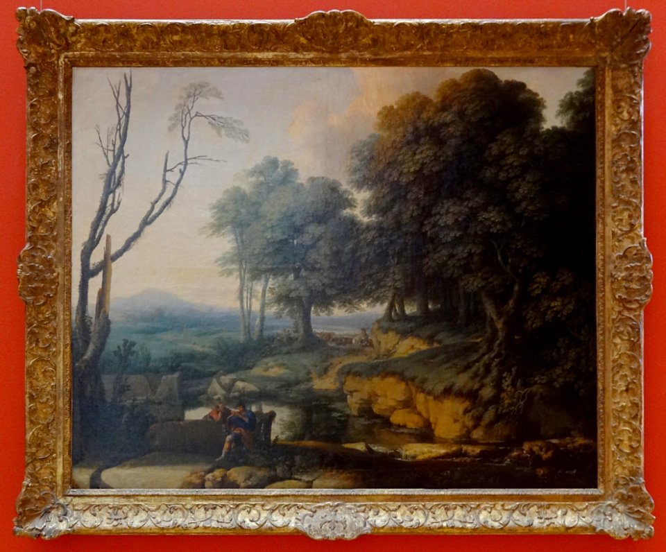 "Paysage au joueur de flûte", Laurent de La Hyre. Palais d…