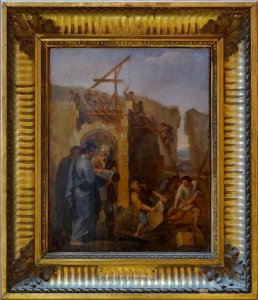 "Saint Bruno surveillant la construction du monastère de l…