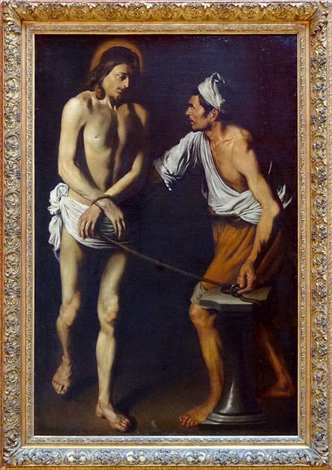 "Le Christ à la colonne", attribué à Louis Finsonius, prem…