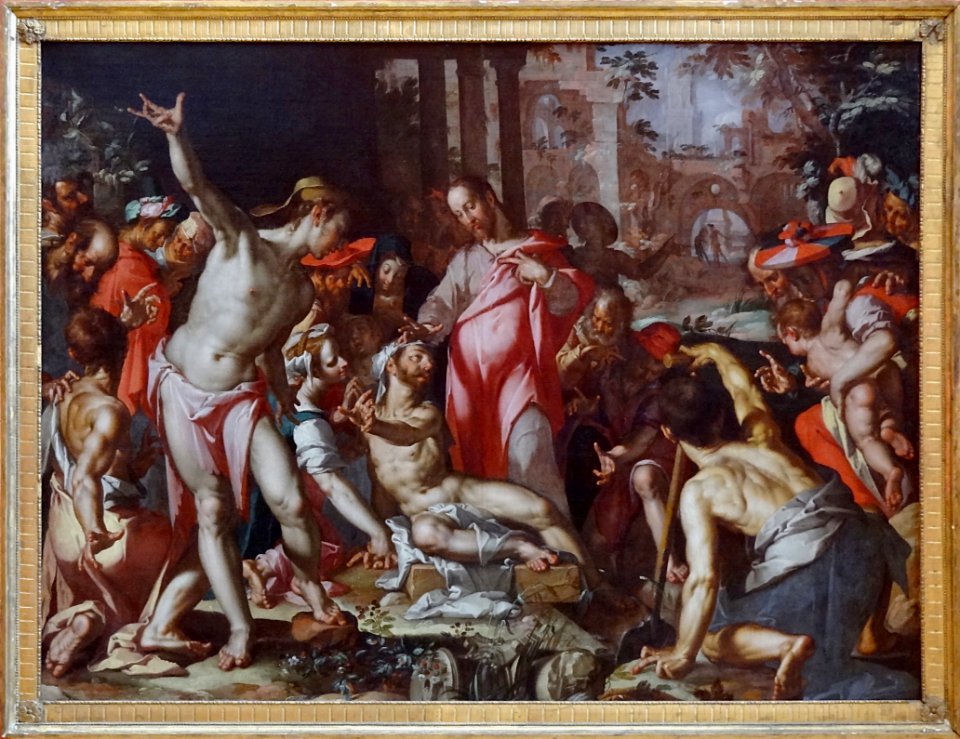 "La Résurrection de Lazare", Joachim Anthonisz Wtewael, ve…