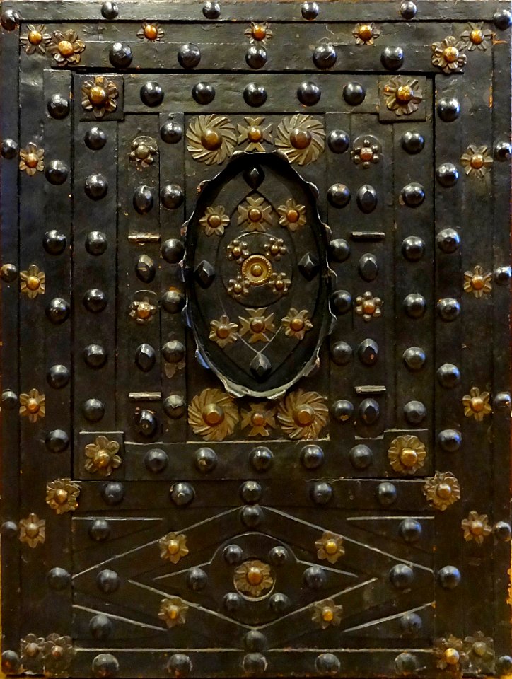 Détail d'une armoire coffre-fort mauresque (17ème siècle) …
