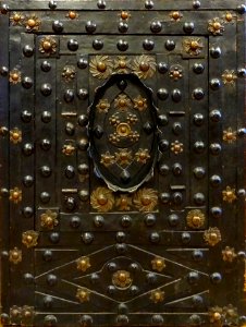 Détail d'une armoire coffre-fort mauresque (17ème siècle) …