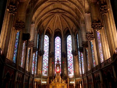 Cathédrale Notre-Dame de la Treille, Lille: une vue de la …