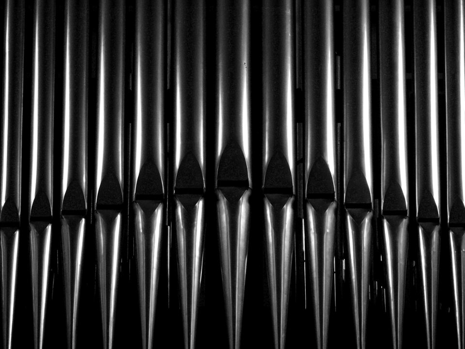 Une vue du grand orgue de la cathédrale Notre-Dame de la T…