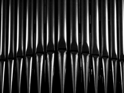 Une vue du grand orgue de la cathédrale Notre-Dame de la T…