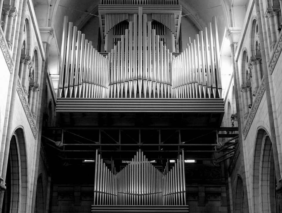 Une vue du grand orgue de la cathédrale Notre-Dame de la T…