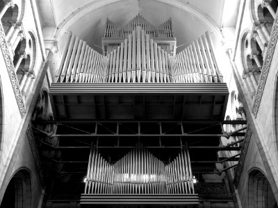 Une vue du grand orgue de la cathédrale Notre-Dame de la T…