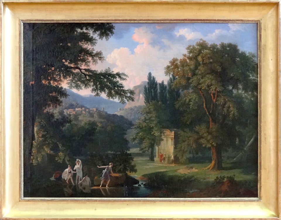 "Paysage historique", Pierre-Henri de Valenciennes. Palais…