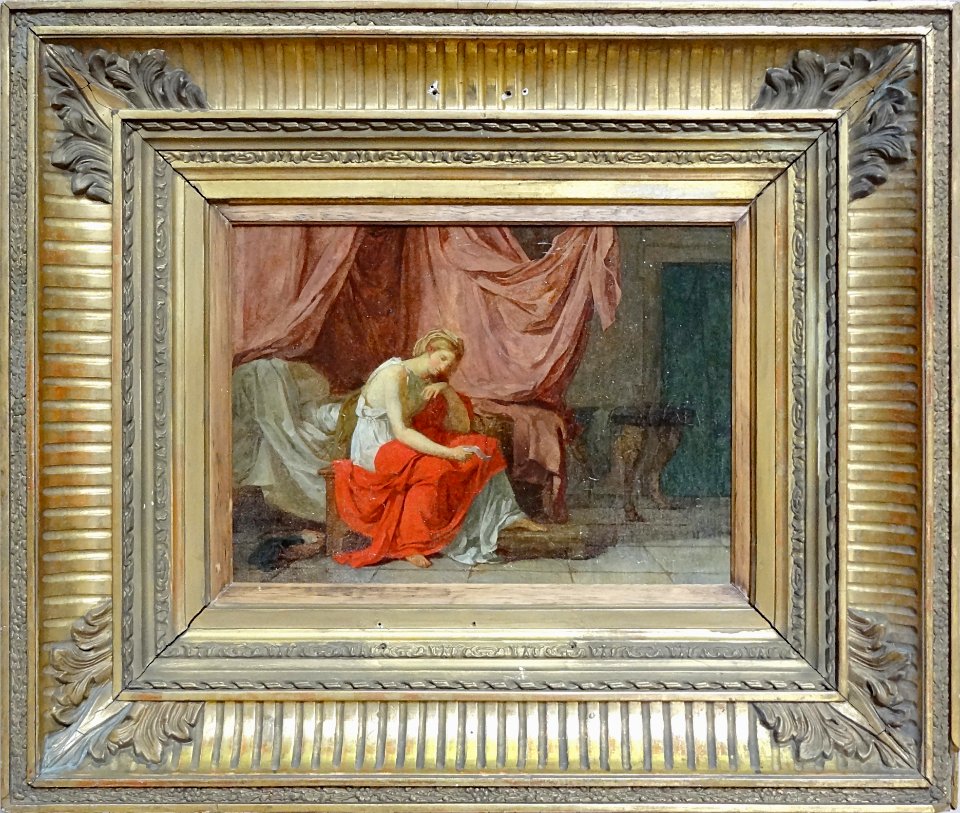 "Jeune femme assise" (étude), Jean-Germain Drouais. Palais…