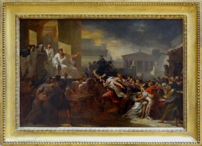 "La mort de Virginie" (esquisse), Guillaume Guillon Lethiè…