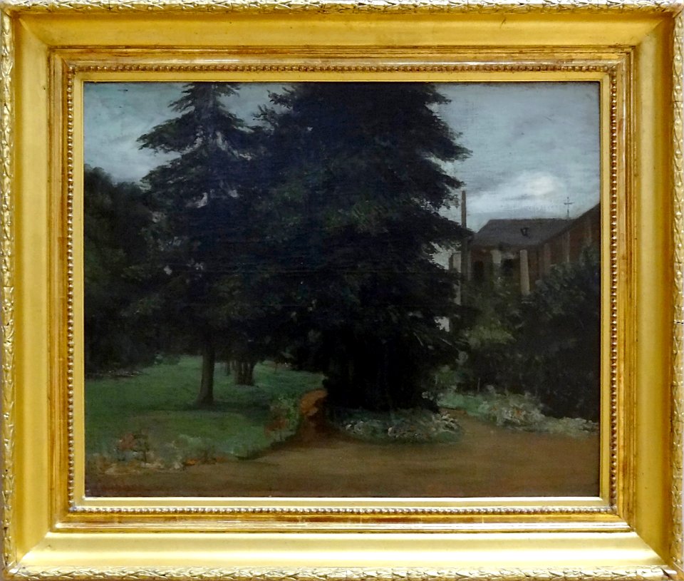 "Le jardin de l'abbaye de Loos-lez-Lille", Gustave Courbet…