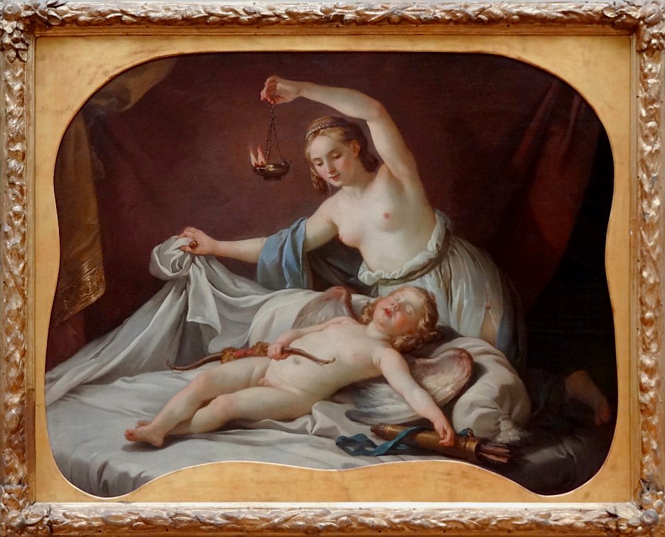 "Psyché reconnaissant l'Amour endormi", Joseph-Marie Vien,…