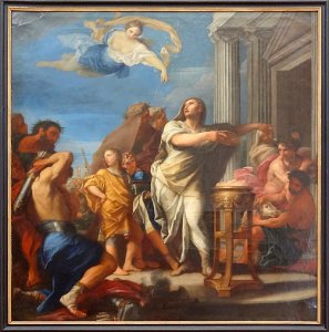 "L'empereur Auguste ferme les portes du Temple de Janus" o…