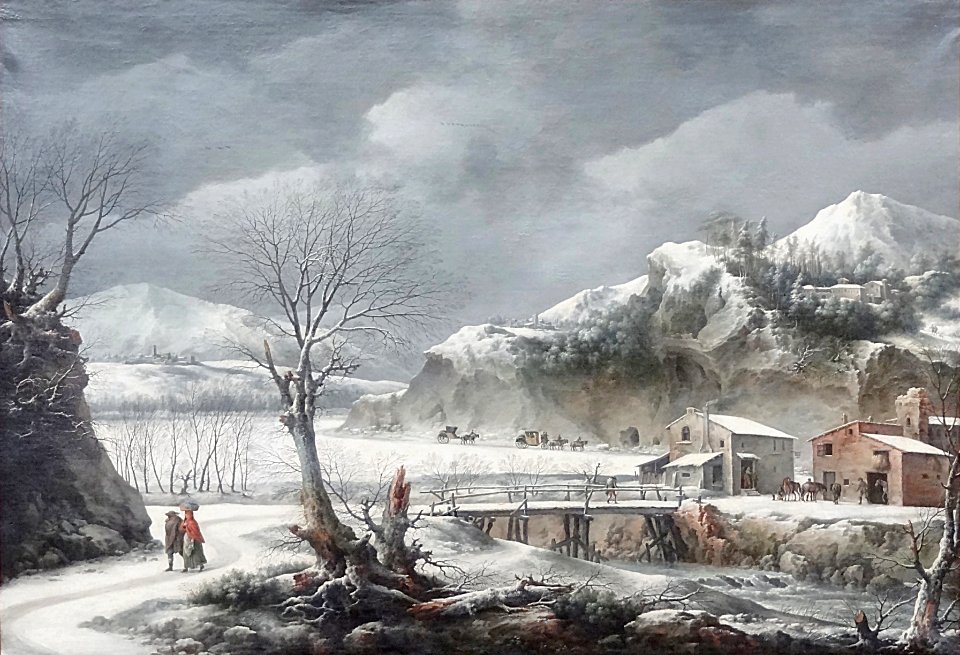 "Paysage sous la neige", Francesco Foschi. Palais des beau…