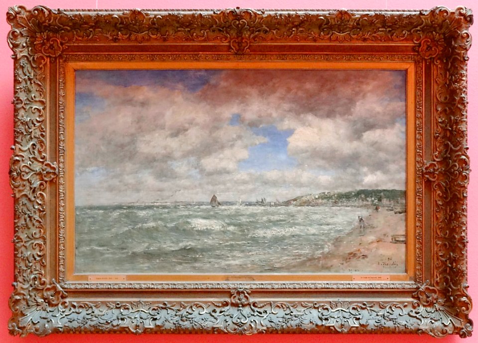 "Le rivage de Deauville", Eugène Boudin, Salon de la Socié…