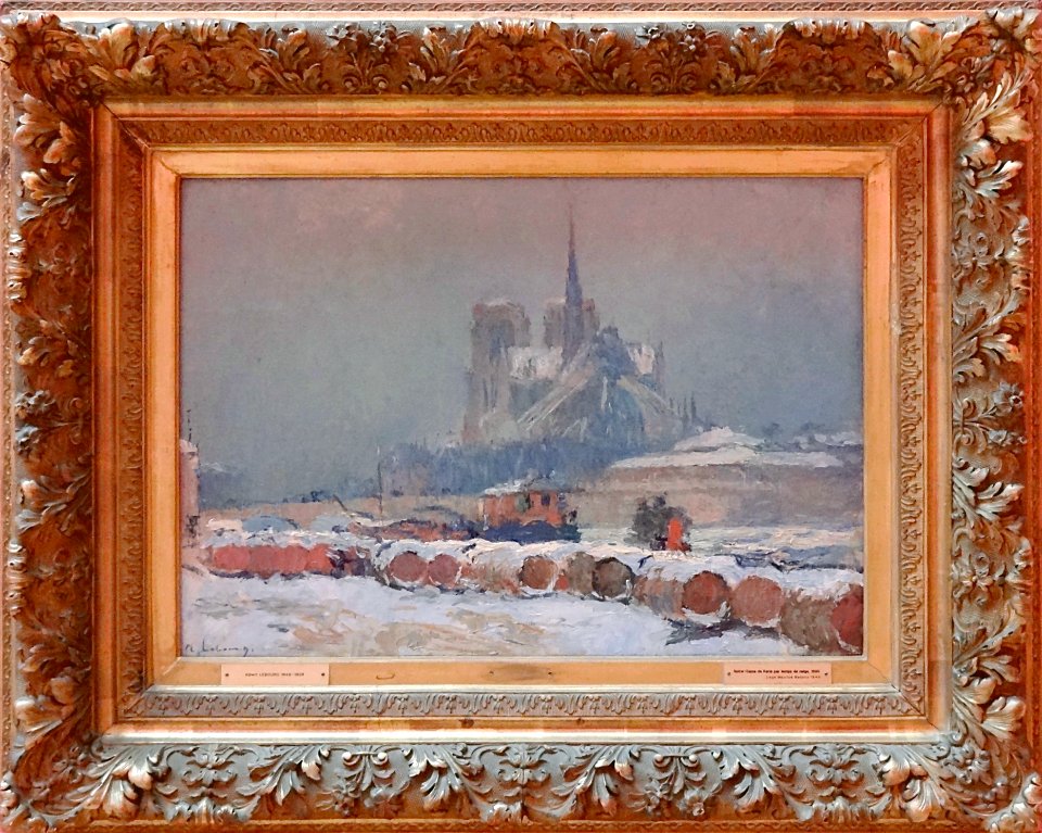 "Notre-Dame de Paris par temps de neige", Albert-Charles L…