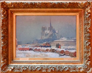 "Notre-Dame de Paris par temps de neige", Albert-Charles L…