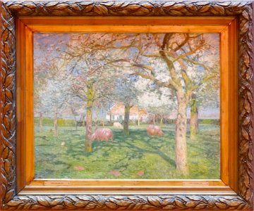 "Le verger au printemps", Emile Claus, 1902. Palais des be…