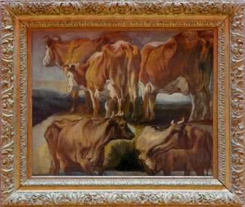 "Etude de cinq vaches", Frans Hals, vers 1620. Palais des …