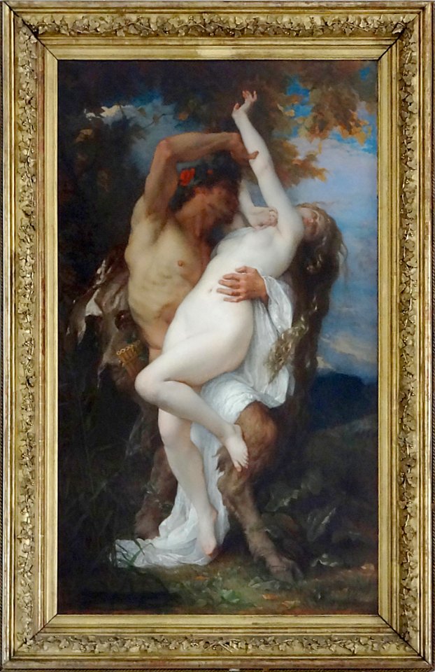 "Nymphe enlevée par un faune", Alexandre Cabanel, Salon de…