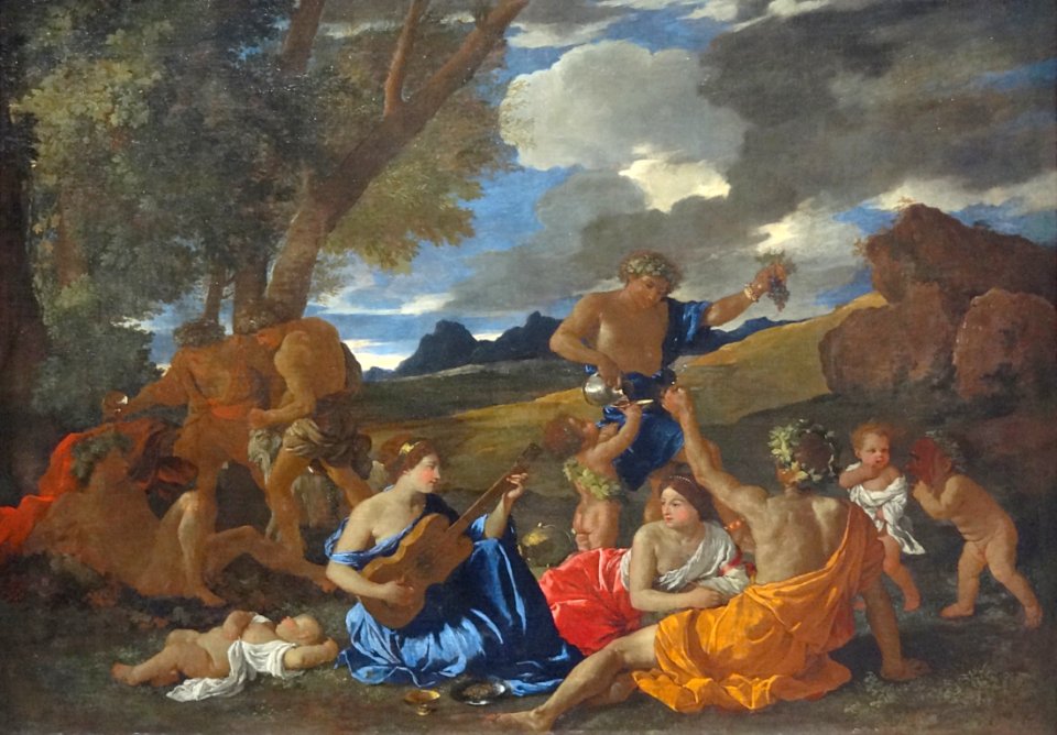 "Fête en l'honneur de Bacchus, dieu romain du vin, dite la…